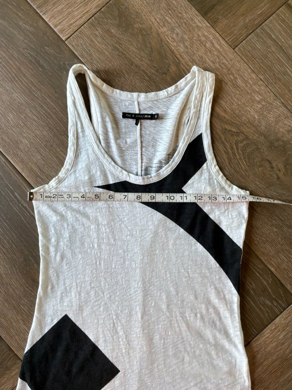 Rag & Bone lightweight 100% cotton geometric pattern tank size small - Picture 3 of 7